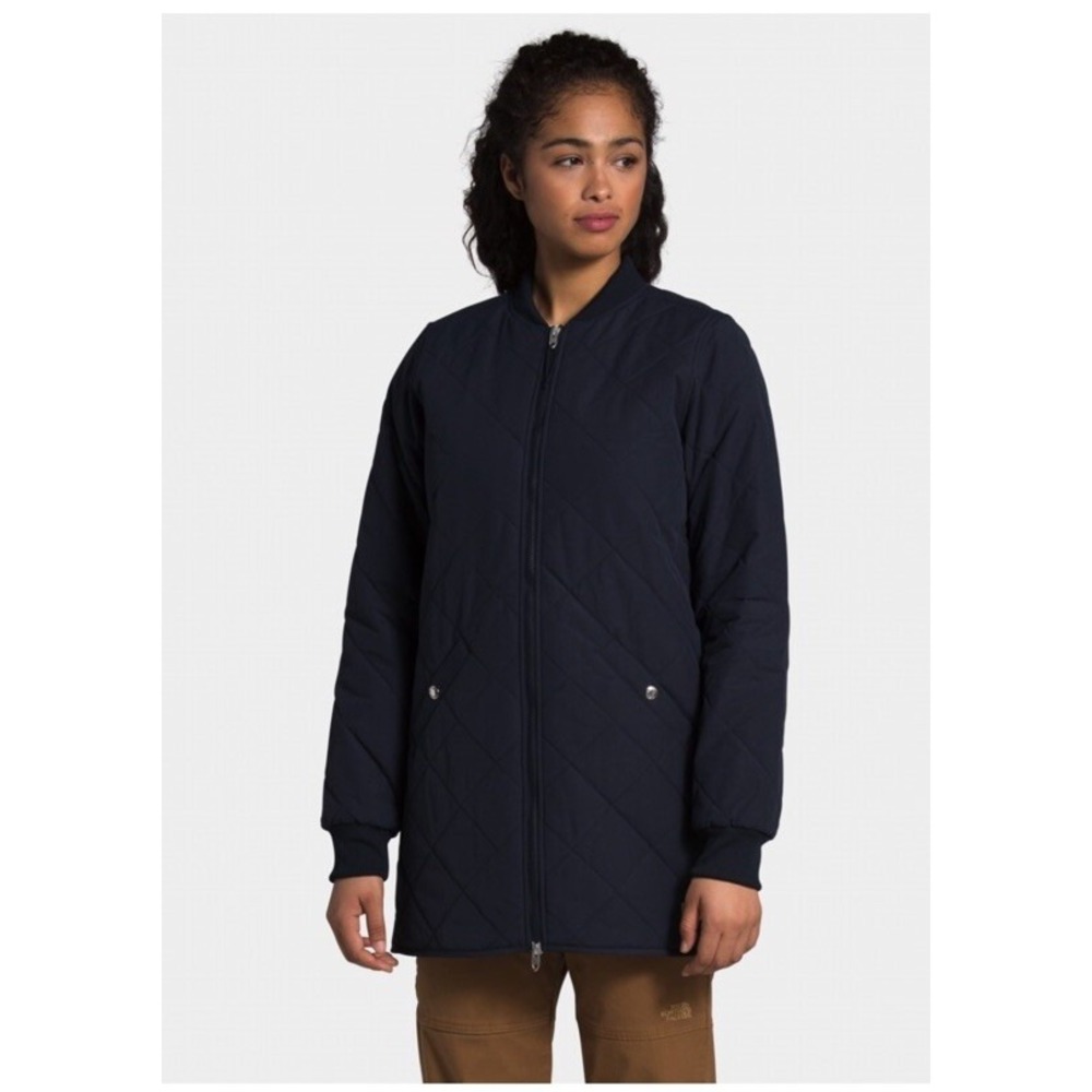 The North Face Women's Cuchillo Parka‎ Aviator Fleece Navy Blue Size M Zip Up